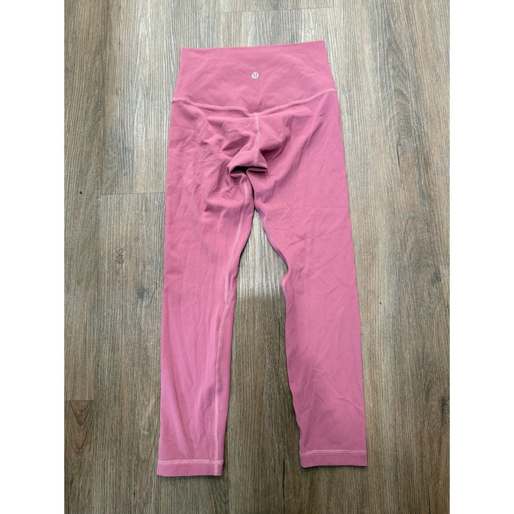Lululemon Align High-Rise Crop 21 Brier‎ Rose Pink Nulu Yoga Leggings Size 4